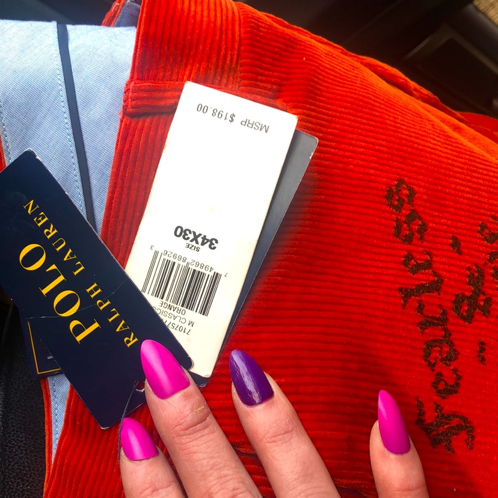 Polo RALPH LAUREN Vintage corduroy pants orange ❤️